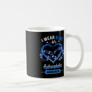 Hydrocephalus Awareness I Wear Blue Butterfly Hear Kaffeetasse