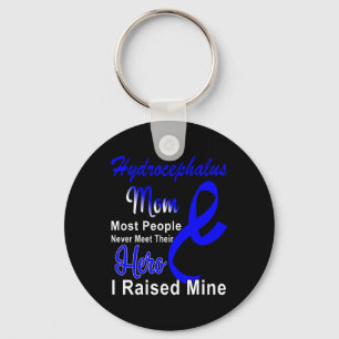 Hydrocephalus Awareness Mama Blue Ribbon Mother Su Schlüsselanhänger
