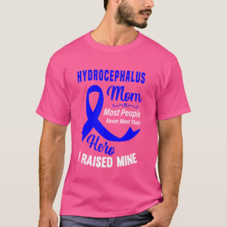 Hydrocephalus Awareness Mama Blue Ribbon Mother Su T-Shirt