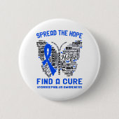 Hydrocephalus Awareness Month Ribbon Geschenke Button (Vorderseite)