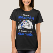 Hydrocephalus Awareness Month Ribbon Geschenke T-Shirt (Vorderseite)