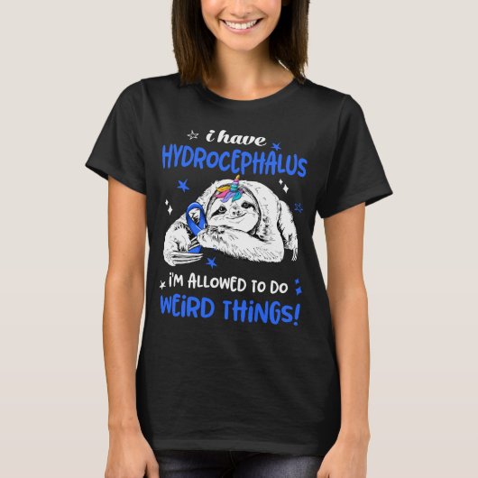 Hydrocephalus Awareness Month Ribbon Geschenke T-Shirt (Vorderseite)