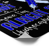 Hydrocephalus Awareness My Fight Poster (Ecke)