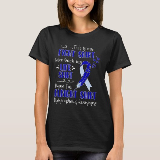 Hydrocephalus Awareness My Fight T-Shirt (Vorderseite)