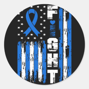 Hydrocephalus Awareness Patriotic Usa American Fla Runder Aufkleber