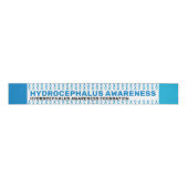 Hydrocephalus Awareness Pattern Ripsband (Vorderseite)