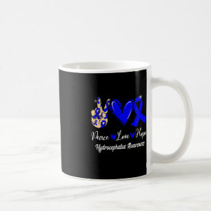 Hydrocephalus Awareness Peace Liebe Hope Blue Ribb Kaffeetasse