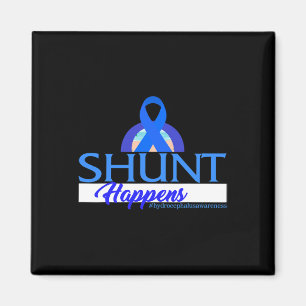 Hydrocephalus Awareness Shunt Happens Blue Ribbon Magnet