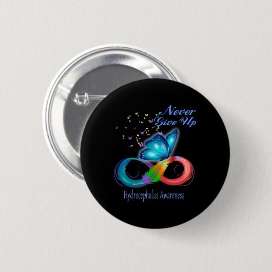 Hydrocephalus-Bewusstsein Button (Vorne & Hinten)