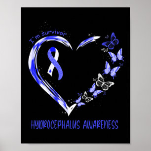 Hydrocephalus Bewusstsein Ich bin Überlebender Her Poster