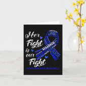 Hydrocephalus-Bewusstsein Ihr Kampf ist unser Kamp Karte (Gelbe Blume)