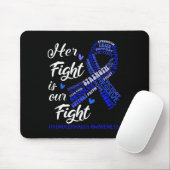 Hydrocephalus-Bewusstsein Ihr Kampf ist unser Kamp Mousepad (Mit Mouse)