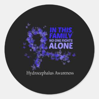 Hydrocephalus-Bewusstsein in dieser Familie kämpfe Runder Aufkleber