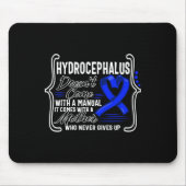 Hydrocephalus-Bewusstsein kommt nicht mit einem Ha Mousepad (Vorne)