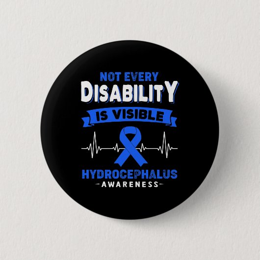 Hydrocephalus-Bewusstsein Nicht jede Behinderung i Button (Vorderseite)