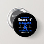 Hydrocephalus-Bewusstsein Nicht jede Behinderung i Button (Vorne & Hinten)