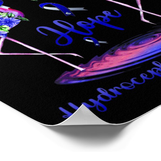 Hydrocephalus-Bewusstsein Poster (Ecke)