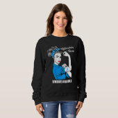 Hydrocephalus Krieger Unzerbrechliches Bewusstsein Sweatshirt (Vorne ganz)