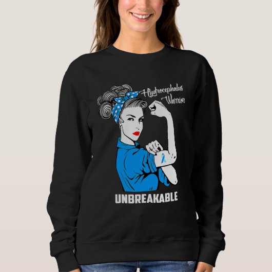 Hydrocephalus Krieger Unzerbrechliches Bewusstsein Sweatshirt (Vorderseite)