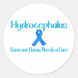 Hydrocephalus Runder Aufkleber
