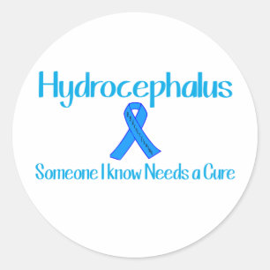 Hydrocephalus Runder Aufkleber