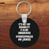 Hydrocephalus Survivor Behinderung Sensibilisierun Schlüsselanhänger (Vorderseite)