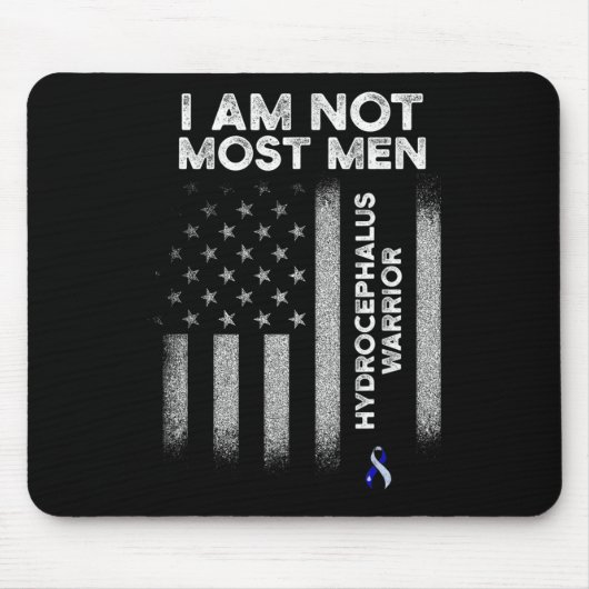 Hydrocephalus Survivor Die meisten Männer Mousepad (Vorne)