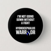 Hydrocephalus Survivor Down Awareness Warrier Button (Vorderseite)