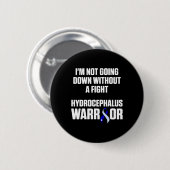 Hydrocephalus Survivor Down Awareness Warrier Button (Vorne & Hinten)