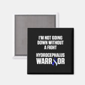Hydrocephalus Survivor Down Awareness Warrier Magnet (Vorderseite/Rückseite)