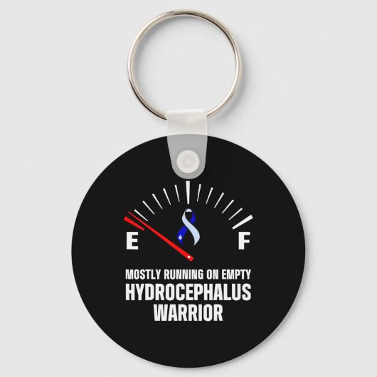 Hydrocephalus Survivor Empty Awareness Warrior Schlüsselanhänger (Vorderseite)