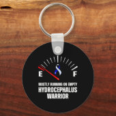 Hydrocephalus Survivor Empty Awareness Warrior Schlüsselanhänger (Vorderseite)