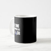 Hydrocephalus Survivor Full Time Awareness Warrier Kaffeetasse (Vorderseite Links)