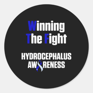 Hydrocephalus Survivor Gewinner des Sensibilisieru Runder Aufkleber