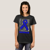 Hydrocephalus Survivor Hardworking Awareness Warri T-Shirt (Vorne ganz)