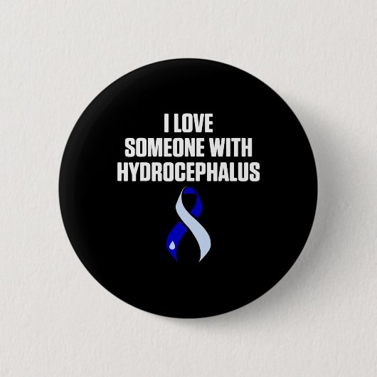 Hydrocephalus Survivor Liebe Sensibilisierungsdien Button (Vorderseite)