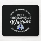 Hydrocephalus Survivor Mama Hero Awareness Warrier Mousepad (Vorne)
