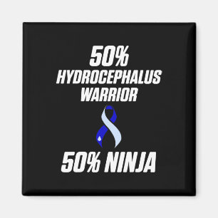Hydrocephalus Survivor Ninja Awareness Warrior Magnet