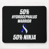 Hydrocephalus Survivor Ninja Awareness Warrior Mousepad (Vorne)