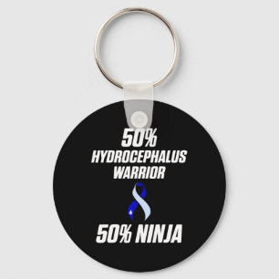 Hydrocephalus Survivor Ninja Awareness Warrior Schlüsselanhänger