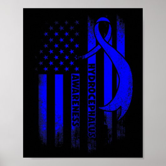 Hydrocephalus Survivor Overcome Awareness Warrier Poster (Vorne)