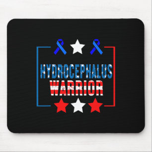 Hydrocephalus Survivor Proud Awareness Warrior 2 Mousepad