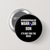Hydrocephalus Survivor Son Awareness Warrior 6 Button (Vorne & Hinten)