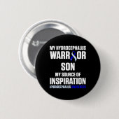 Hydrocephalus Survivor Son Awareness Warrior 7 Button (Vorne & Hinten)