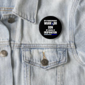 Hydrocephalus Survivor Son Awareness Warrior 7 Button (Beispiel)
