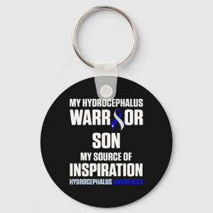 Hydrocephalus Survivor Son Awareness Warrior 7 Schlüsselanhänger
