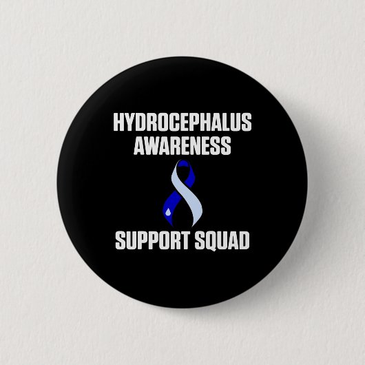 Hydrocephalus Survivor Support Awareness Warrier Button (Vorderseite)