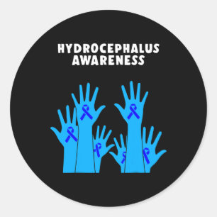 Hydrocephalus Survivor Therapeutisches Bewusstsein Runder Aufkleber
