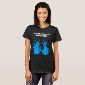 Hydrocephalus Survivor Therapeutisches Bewusstsein T-Shirt (Vorne ganz)