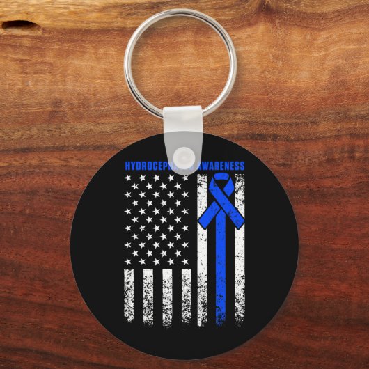 Hydrocephalus Survivor Therapie Sensibilisierungsd Schlüsselanhänger (Vorderseite)